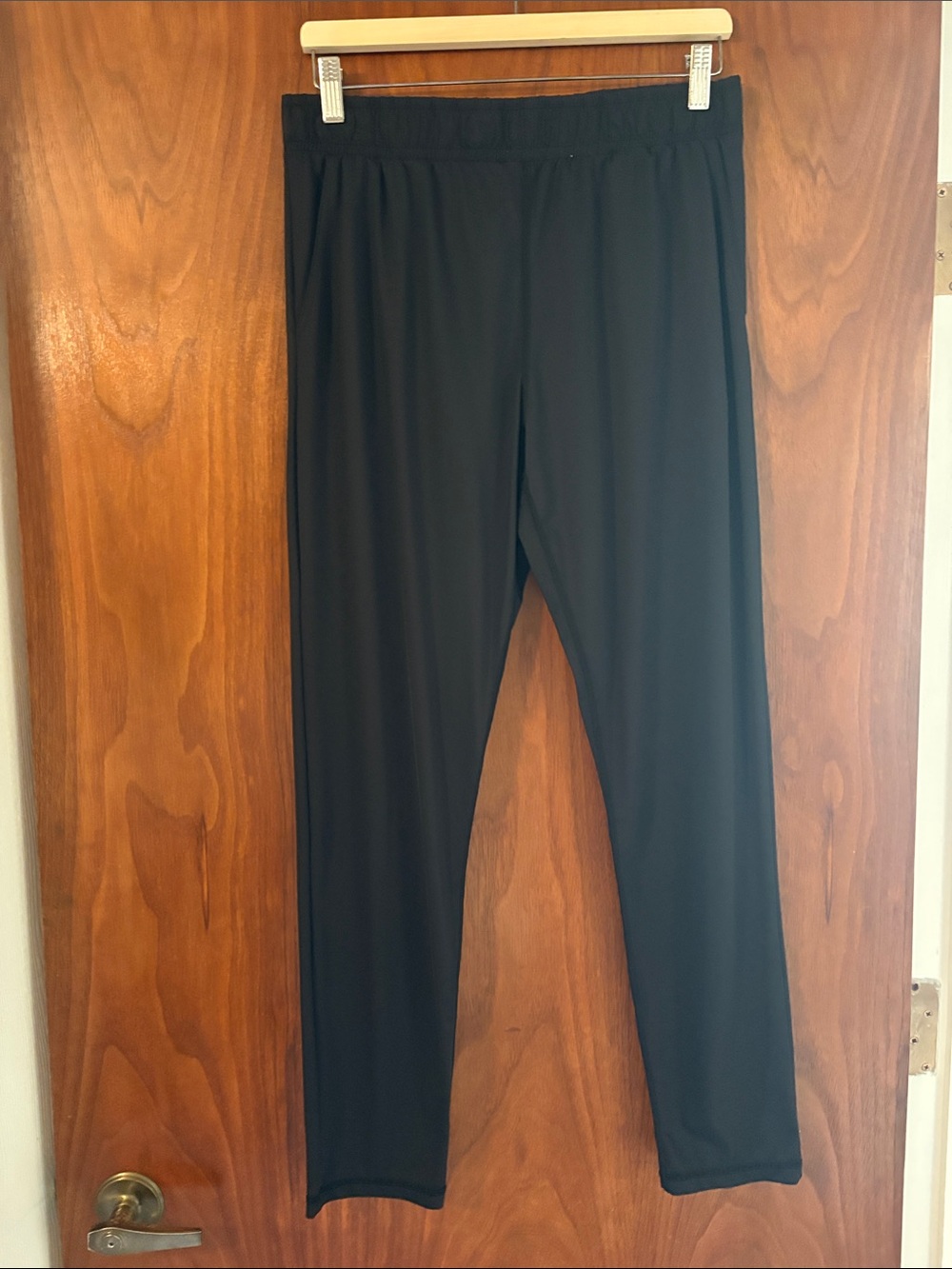 Zyia Everyday Black Straight Leg Pull-On Pants